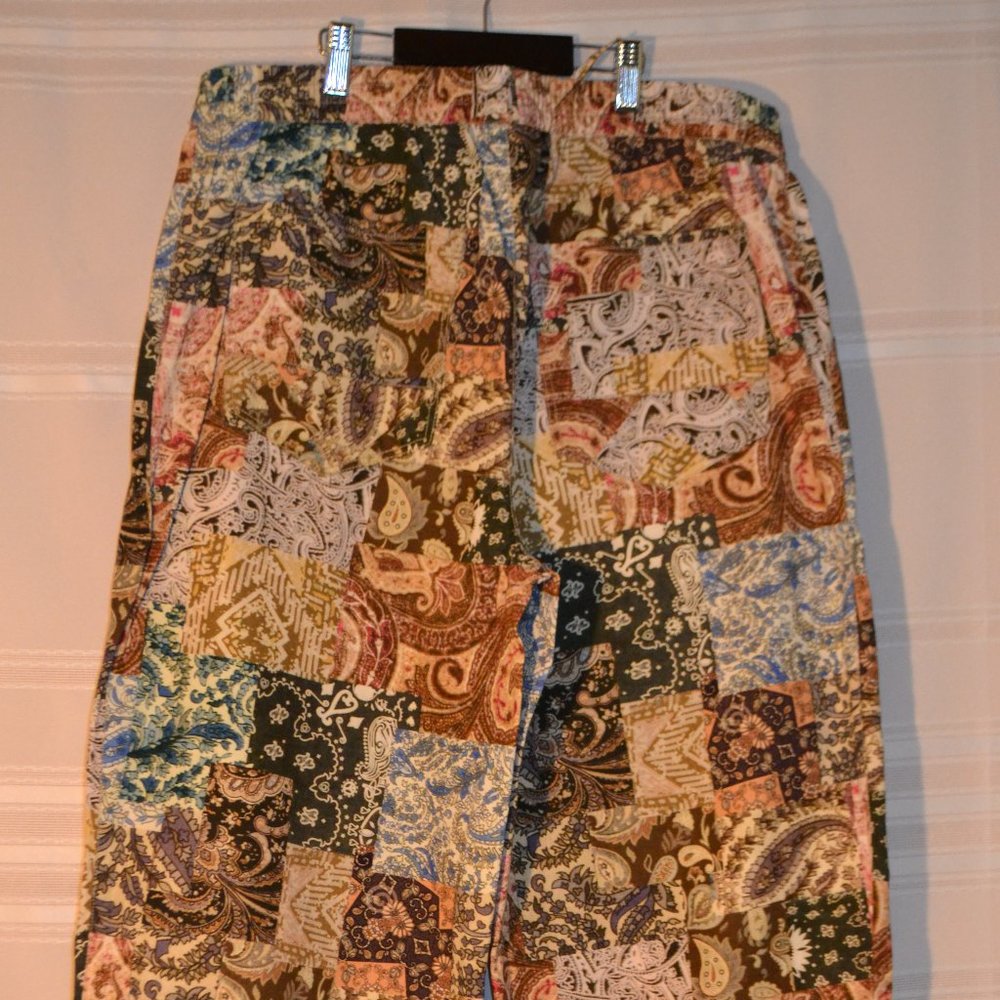 INC M men's patchwork cropped pant